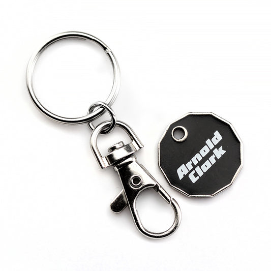 Branded Trolley Coin Key Ring