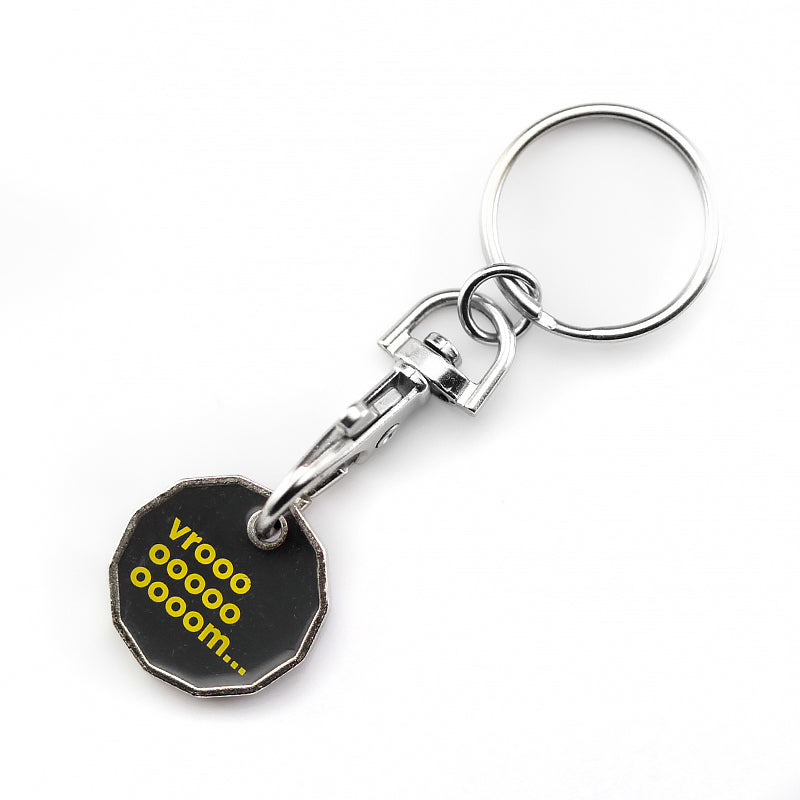 Branded Trolley Coin Key Ring