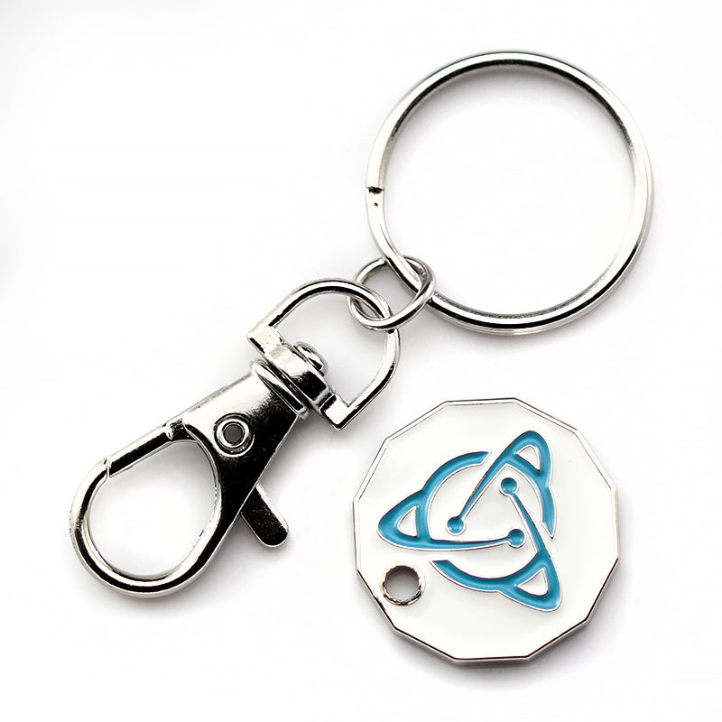 Branded Trolley Coin Key Ring