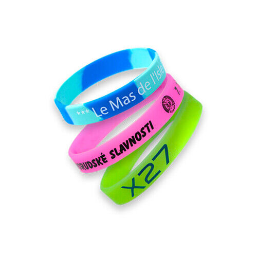 Printed Branded Silicone Wristbands